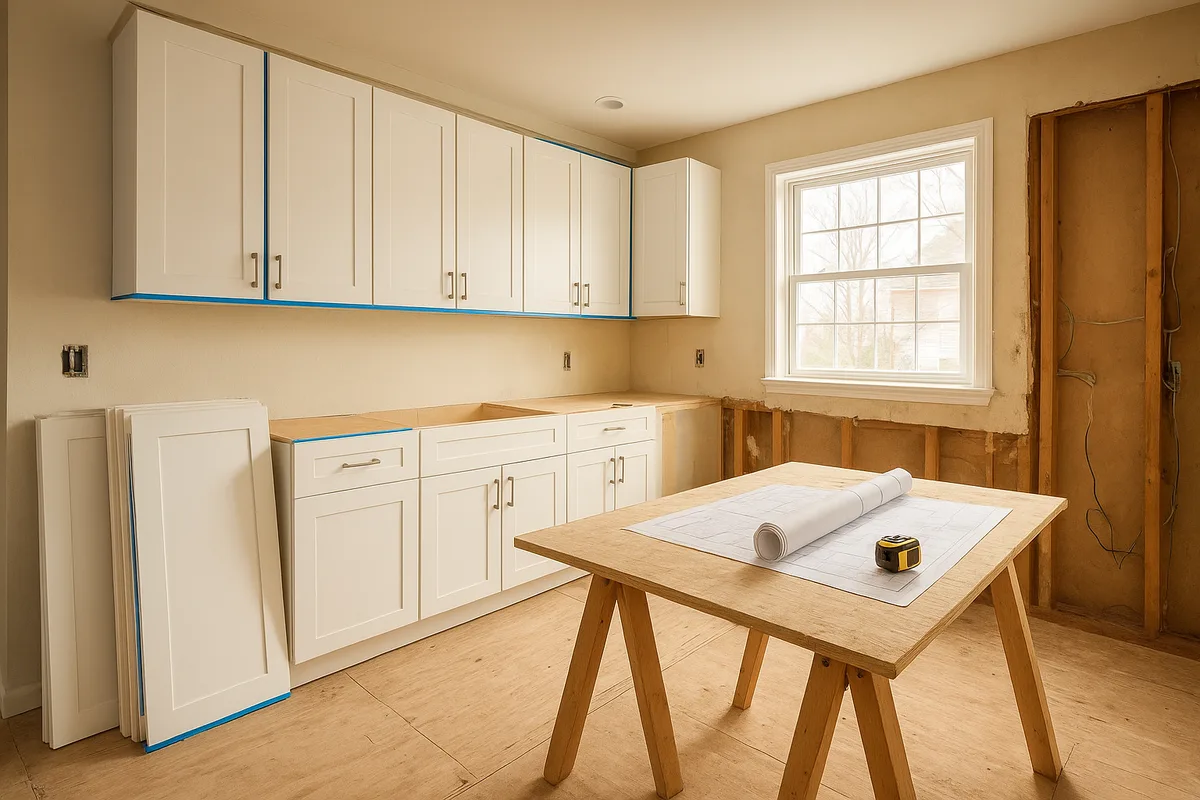 Kitchen remodel in progress in Media, PA — ProBrothers Construction