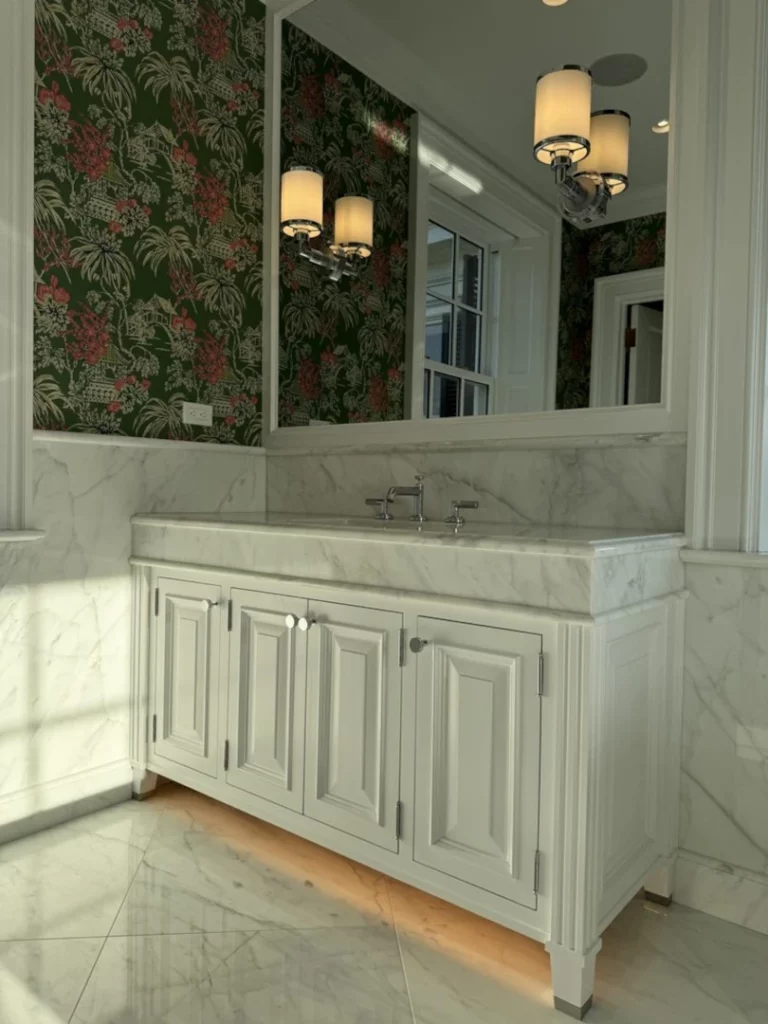 Bathroom Flower Wallpaper 1